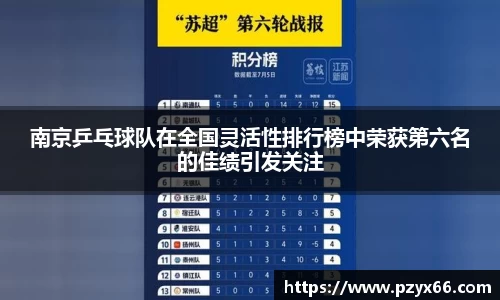 南京乒乓球队在全国灵活性排行榜中荣获第六名的佳绩引发关注